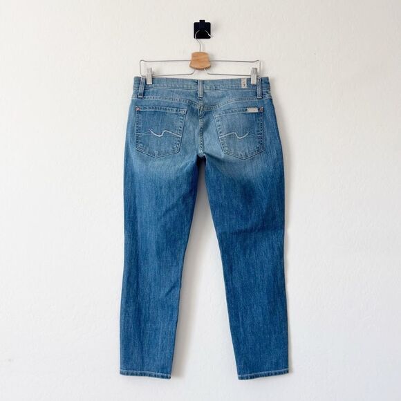 7 For All Mankind Low Rise Crop Roxanne Jeans Size 29 - Picture 5 of 8